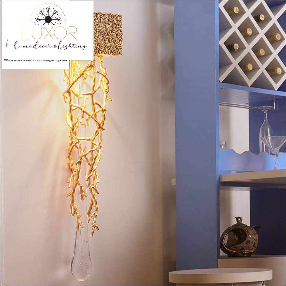 wall lighting Dubai Gold Branch Sconce - Luxor Home Decor & Lighting