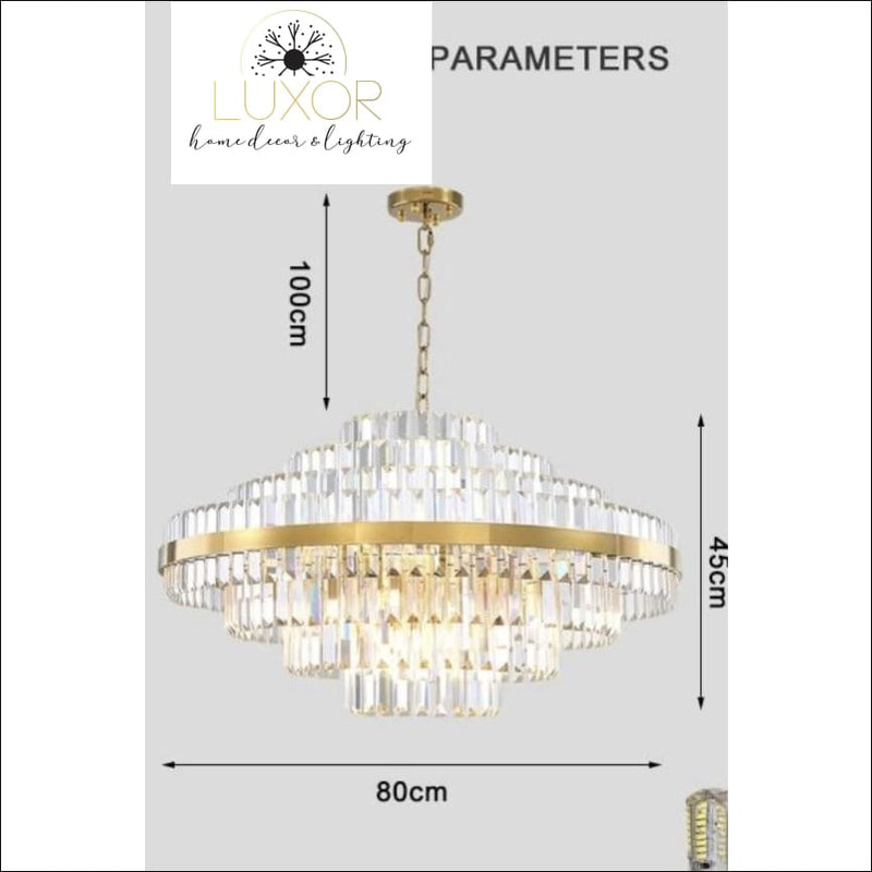 chandeliers Edilina Luxury Chandelier - Luxor Home Decor & Lighting