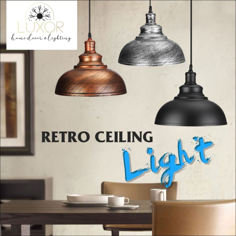 pendant lighting Edison Vintage Industrial Pendant Light - Luxor Home Decor & Lighting