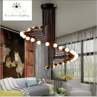 Chandeliers Elanis Spiral Chandelier - Luxor Home Decor & Lighting