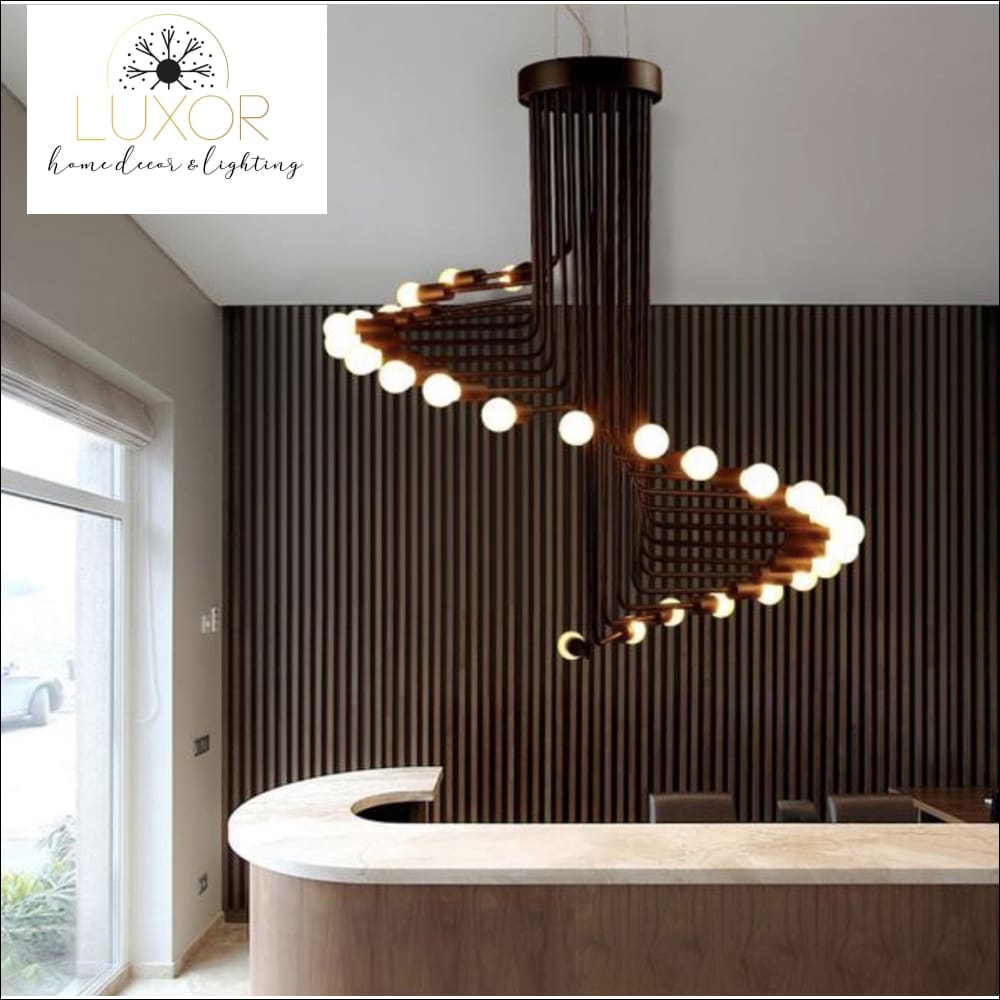 Chandeliers Elanis Spiral Chandelier - Luxor Home Decor & Lighting