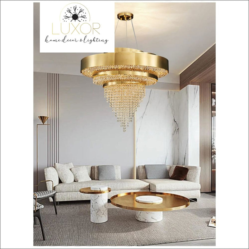 Elenor Lux Crystal Chandelier - chandeliers