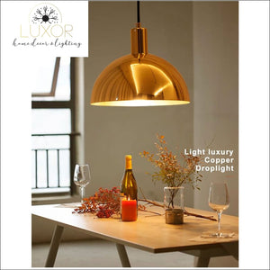 pendant lighting Elite Nordic Gold Pendant Light - Luxor Home Decor & Lighting