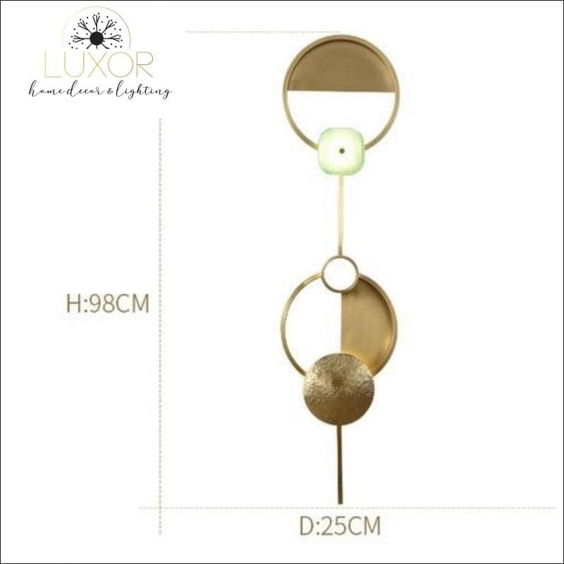 wall lighting Emerald Gold LED Wall Sconce - Luxor Home Decor & Lighting