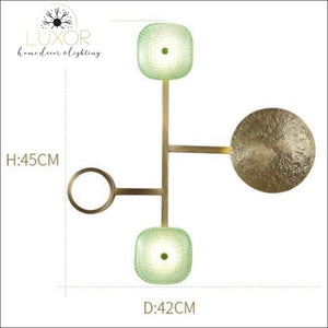 wall lighting Emerald Gold LED Wall Sconce - Luxor Home Decor & Lighting