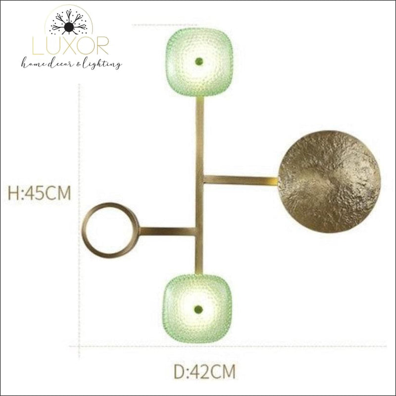 wall lighting Emerald Gold LED Wall Sconce - Luxor Home Decor & Lighting