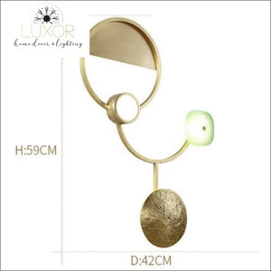 wall lighting Emerald Gold LED Wall Sconce - Luxor Home Decor & Lighting