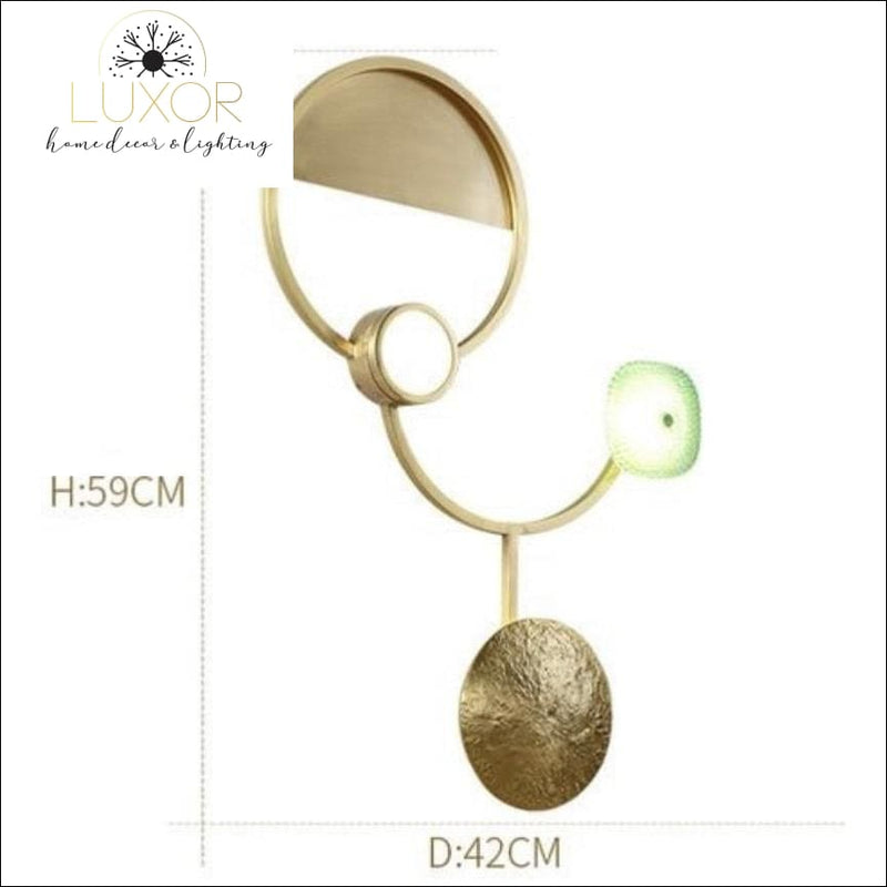 wall lighting Emerald Gold LED Wall Sconce - Luxor Home Decor & Lighting