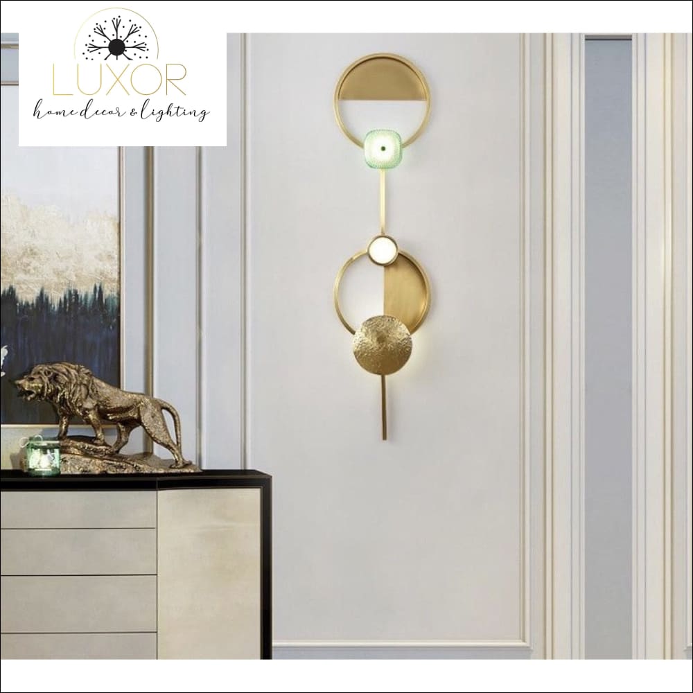 wall lighting Emerald Gold LED Wall Sconce - Luxor Home Decor & Lighting