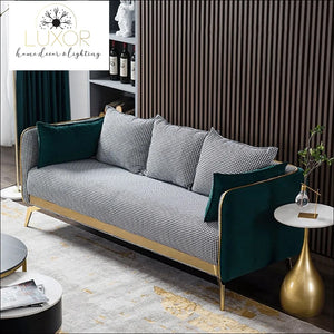 Emerald Velvet Sofa