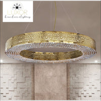 pendant lighting Emi Gold Crystal Pendant Light - Luxor Home Decor & Lighting