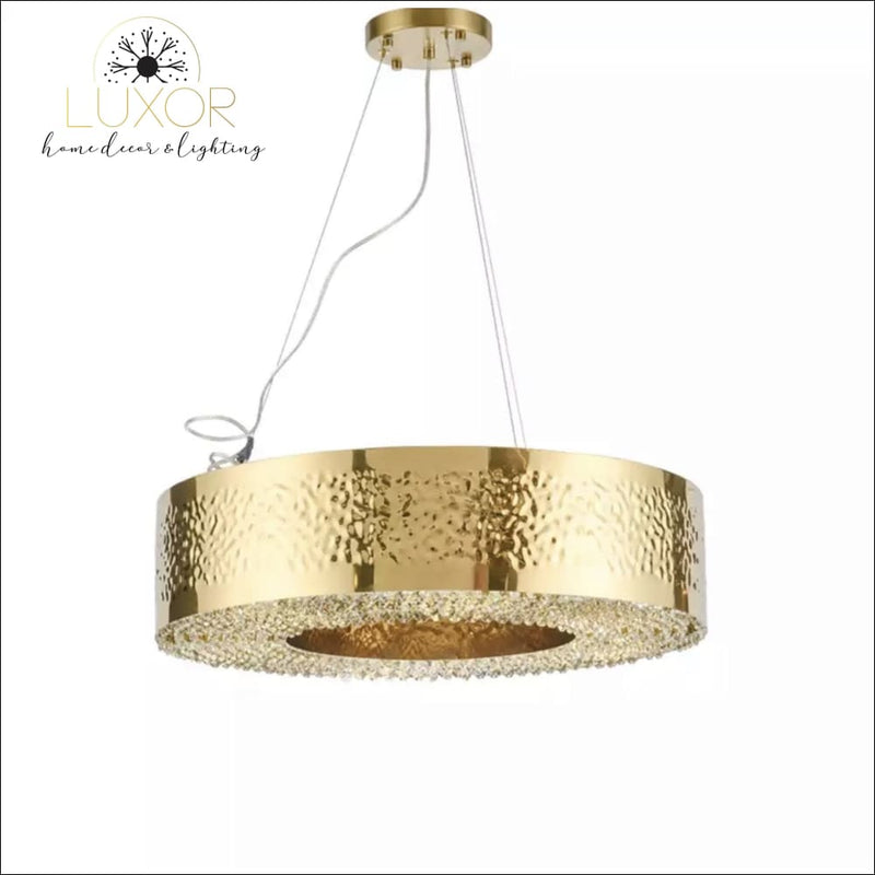 pendant lighting Emi Gold Crystal Pendant Light - Luxor Home Decor & Lighting