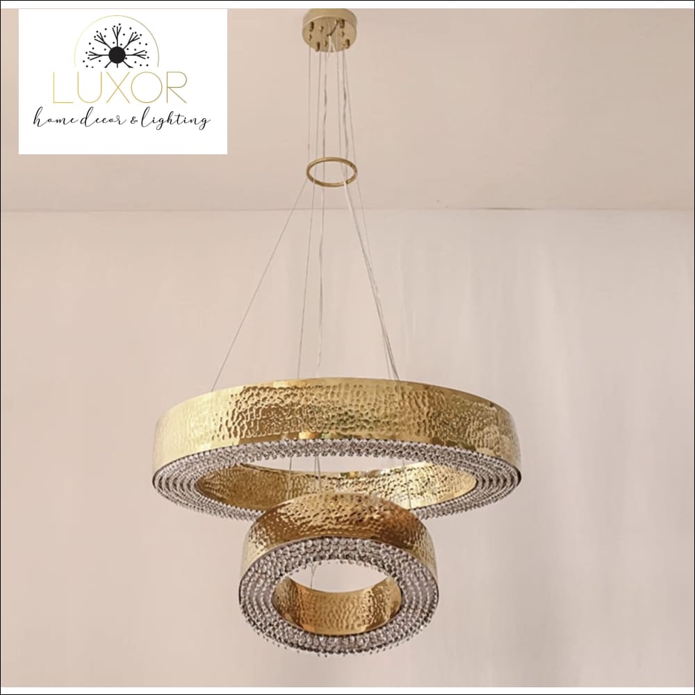pendant lighting Emi Gold Crystal Pendant Light - Luxor Home Decor & Lighting