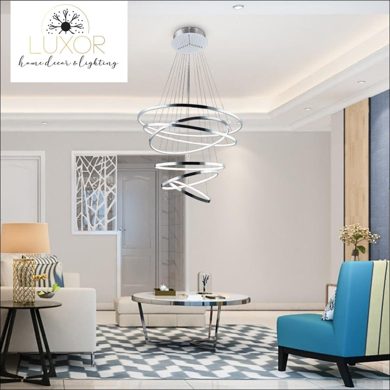 chandeliers Emiliana Spiral Modern Chandelier - Luxor Home Decor & Lighting