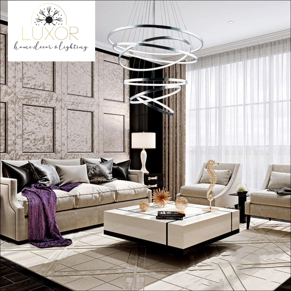 chandeliers Emiliana Spiral Modern Chandelier - Luxor Home Decor & Lighting