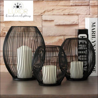 decorative objects Ernest Metal Hollow Out Lanterns - Luxor Home Decor & Lighting