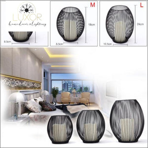 decorative objects Ernest Metal Hollow Out Lanterns - Luxor Home Decor & Lighting