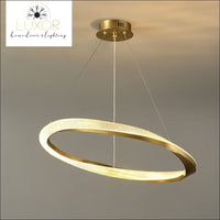 Euphemia Modern Circular Pendant - Gold / Cool White - 5000k / Dia60cm - chandelier
