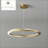 Euphemia Modern Circular Pendant - Gold / Warm White - 3000k / Dia60cm - chandelier