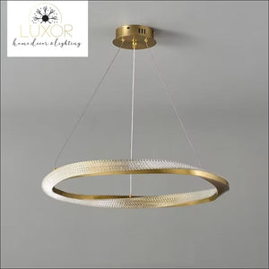 Euphemia Modern Circular Pendant - Gold / Warm White - 3000k / Dia60cm - chandelier