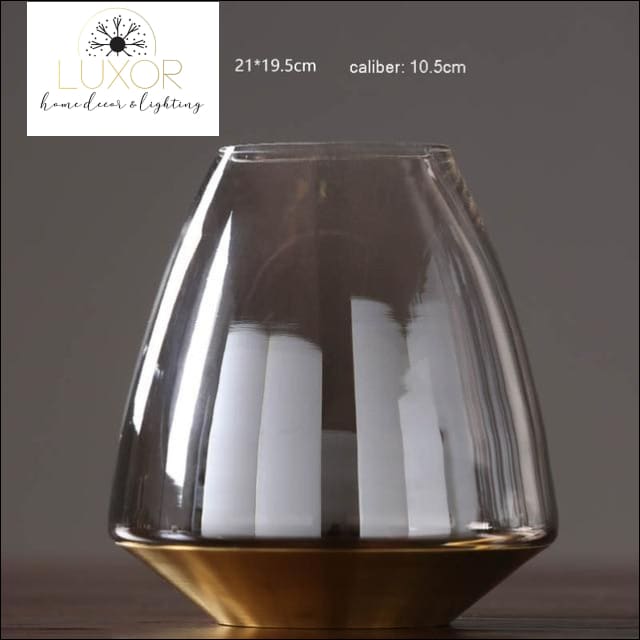vases European Style Modern Glass Vase - Luxor Home Decor & Lighting