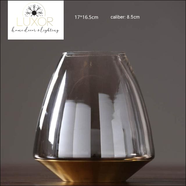 vases European Style Modern Glass Vase - Luxor Home Decor & Lighting