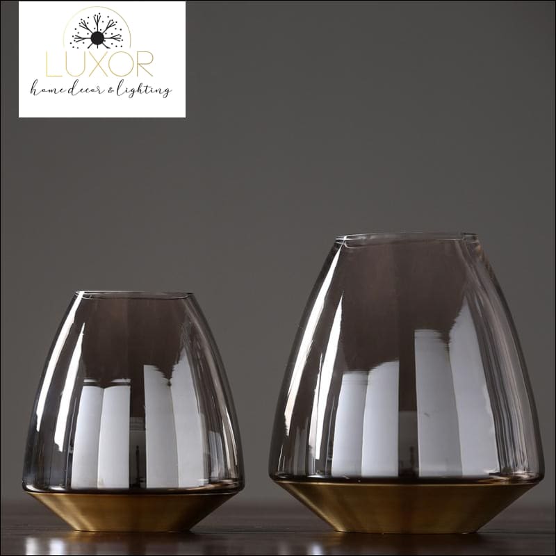 vases European Style Modern Glass Vase - Luxor Home Decor & Lighting