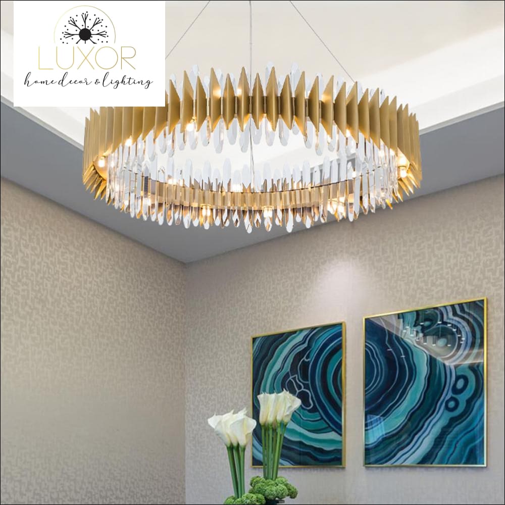 Chandeliers Evelina Crystal Chandelier - Luxor Home Decor & Lighting