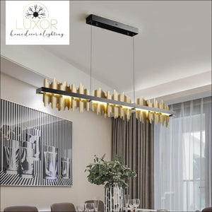 chandeliers Excalibur Collection - Rectangle Chandelier - Luxor Home Decor & Lighting