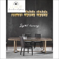 chandeliers Excalibur Collection - Rectangle Chandelier - Luxor Home Decor & Lighting