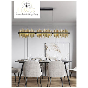 chandeliers Excalibur Collection - Rectangle Chandelier - Luxor Home Decor & Lighting