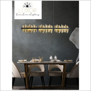 chandeliers Excalibur Collection - Rectangle Chandelier - Luxor Home Decor & Lighting