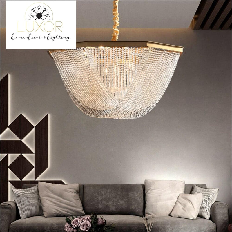 chandeliers Exuler Crystal Chandelier - Luxor Home Decor & Lighting