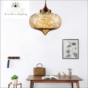 pendant lighting Firework Oval Glass Pendant - Luxor Home Decor & Lighting