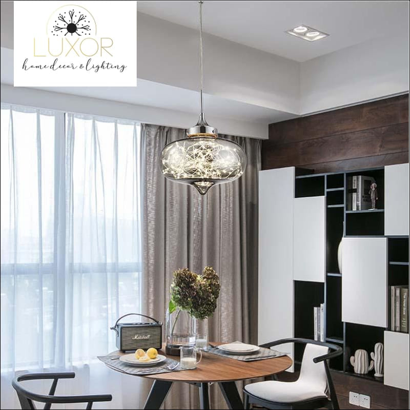 pendant lighting Firework Oval Glass Pendant - Luxor Home Decor & Lighting