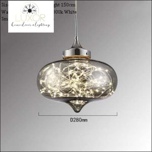 pendant lighting Firework Oval Glass Pendant - Luxor Home Decor & Lighting