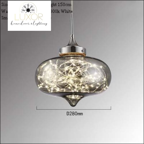 pendant lighting Firework Oval Glass Pendant - Luxor Home Decor & Lighting