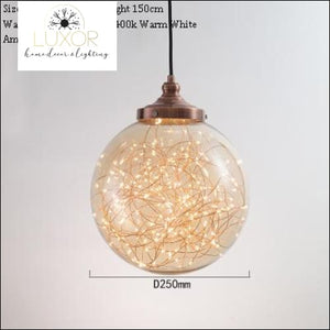 pendant lighting Firework Round Glass Pendant - Luxor Home Decor & Lighting