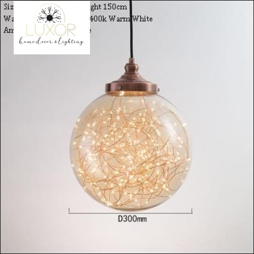 pendant lighting Firework Round Glass Pendant - Luxor Home Decor & Lighting