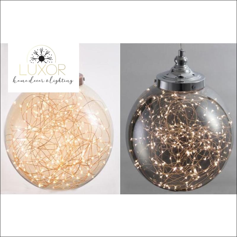 pendant lighting Firework Round Glass Pendant - Luxor Home Decor & Lighting