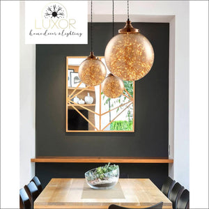 pendant lighting Firework Round Glass Pendant - Luxor Home Decor & Lighting
