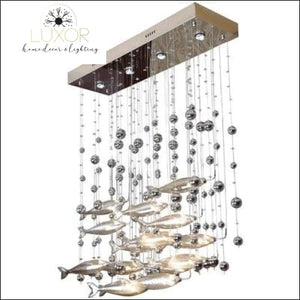 chandeliers Fishery Glass Chandelier - Luxor Home Decor & Lighting