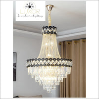 chandeliers Fletcher Crystal Lux Chandelier - Luxor Home Decor & Lighting