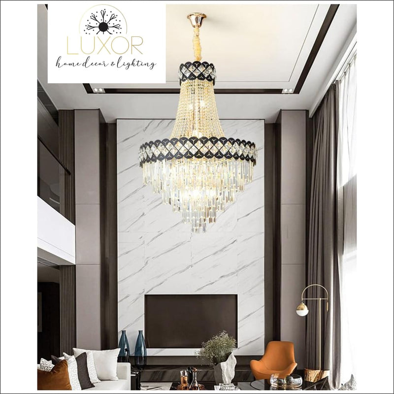 chandeliers Fletcher Crystal Lux Chandelier - Luxor Home Decor & Lighting