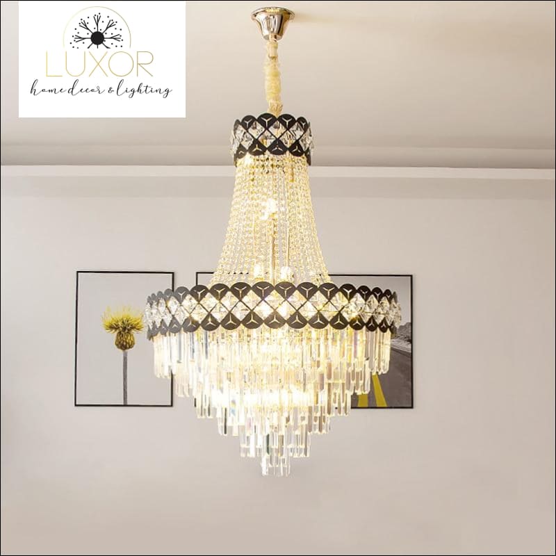 chandeliers Fletcher Crystal Lux Chandelier - Luxor Home Decor & Lighting