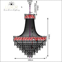 chandeliers Fletcher Crystal Lux Chandelier - Luxor Home Decor & Lighting