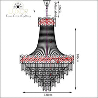 chandeliers Fletcher Crystal Lux Chandelier - Luxor Home Decor & Lighting