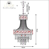 chandeliers Fletcher Crystal Lux Chandelier - Luxor Home Decor & Lighting