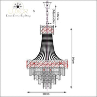 chandeliers Fletcher Crystal Lux Chandelier - Luxor Home Decor & Lighting