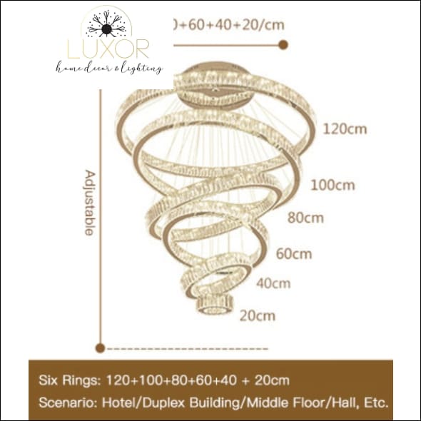 Florence Crystal Chandelier - chandeliers